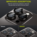 For Apple iPhone 14 Pro Black WSKEN Ring Alloy Ultra Thin Camera Lens Protector. 