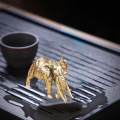 Brass Elephant Figurine Animal Sculpture Home Decoration for Home Desk. 