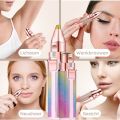 2-in-1 Lady Shaver Flawless Eyebrow Trimmer for Women. 