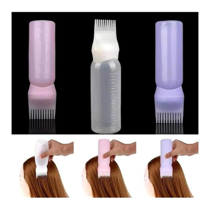 Hair Oil Bottle- Oil Comb- Hair Tools- Hair Dye Applicator Brush Bottles Styling Tool Hair Coloring- 120ml