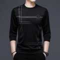 Trendsetter -Upscale Living -Black Polyester Full Sleeve T Shirt For Men- Inventive Choice Qualityful - Easy To care and Longive.