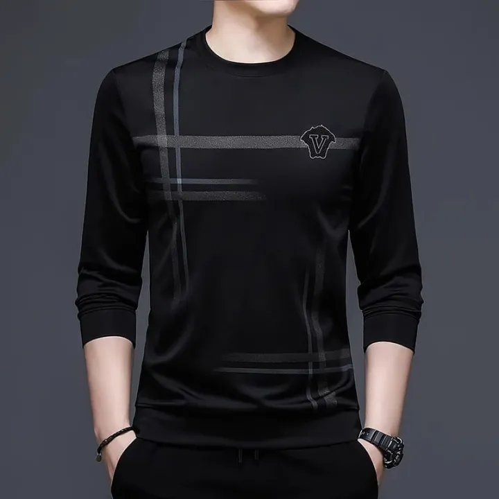 Trendsetter%20-Upscale%20Living%20-Black%20Polyester%20%20Full%20Sleeve%20T%20Shirt%20For%20Men-%20Inventive%20Choice%20Qualityful%20-%20Easy%20To%20care%20and%20Longive%20-%20Image%205