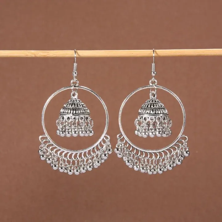 Retro%20Ethnic%20Women%20Jhumka%20Earrings%20Female%20Bohemian%20Vacation%20Flower%20Carved%20Long%20Tassel%20Earrings%20Gypsy%20Indian%20Jewelry%20Oorbellen%20-%20Image%202