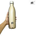 ProX Stainless Steel Vacuum Insulated Cola Shape (1000ml) Thermos Sunshine Water Bottle_ WB-1671. 