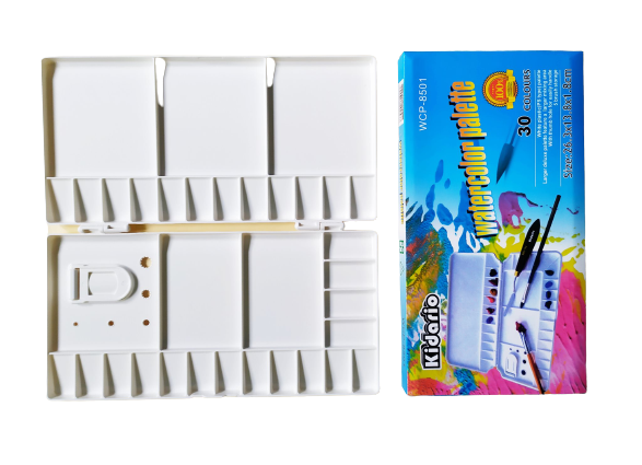 Kidario Color Palette Contains 30 Colors Watercolor Paint Set for Kids Students and Creative Art