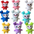 9pcs Plush Korean Super Star Plush Toy Cartoon Animal TWICE Momo Doll Keychain Pendant Keybuckle PlushToy for Fans ONCE Girls.