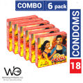 Hero Condom for Men | Combo 6 Packs - 3x6=18pcs. 
