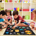 Kids DIY Felt Board Toys Montessori Story Board Ocean Farm Insect Animal Cartoon Pattern Wall Decoration Baby Early Learning Toy SnowWhite. 