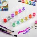 50 Strips Paint Pots Strips,300 Pots 2Ml/0.07 Oz Empty Paint Cup Pots with Lids, for Classrooms Paintings Art Festivals. 