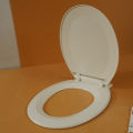 Premium Adjustable Round Toilet Seat Cover with Hydraulic Hinge, Durable Plastic, M-704.