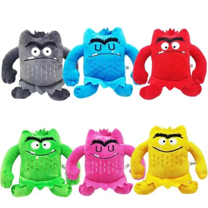 6pcs/set 6 Colors Kawaii The Color Monster Plush Doll Children Monster Color Emotion Plushie Stuffed Toy For Kids Birthday Gifts