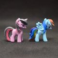 【Hengli jewelry story】(NEW)12pcs Cute Figures My Little Pony Full Set Cute Mini Model My Little Pony Doll Ornaments.