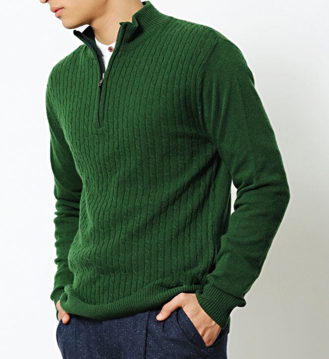 Men's%20Fashionable%20Hign%20Neck%20Zipper%20Jumper.%20-%20Sweater%20For%20Men%20-%20Image%203