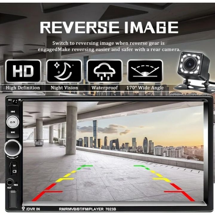 7023B%202%20Din%20Car%20Radio%207%20MP5%20Player%20With%20HD%20Touch%20Screen%20Support%20USB%20SD%20FM%20transmitter%20Phone%20Mirror%20Link%20With%20Backup%20Camera%20-%20Image%205