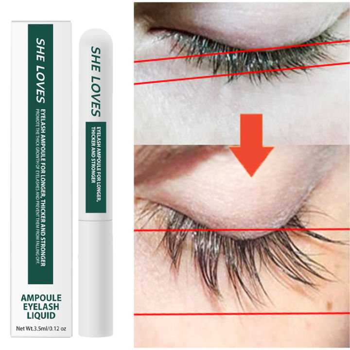Fast Eyelash Growth Serum 7 Days Natural Eyelash Enhancer Longer Fuller Thicker Lashes Treatment Products Eye Care Makeup AOutlierA