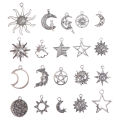 【3C VictoryEagle】70pcs Sun Moon Stars Pendant For Necklace Bracelet Making SEVICH. 