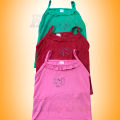 3 Pieces Set Multi Color girls Tank Top by any color / girls tops and tees. 