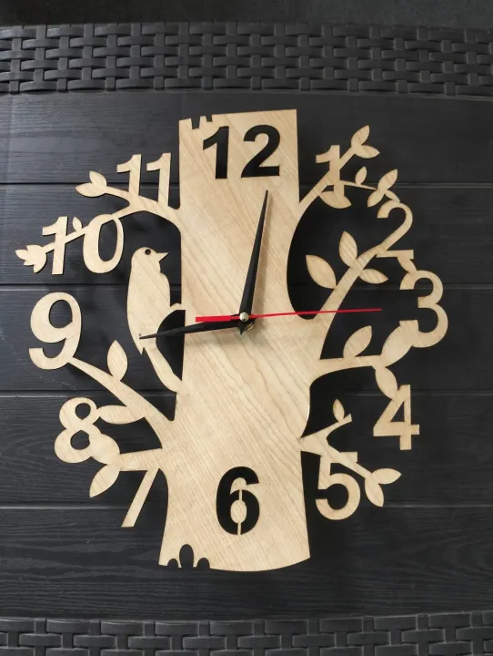 wall%20Clock%20Tree%20Birds%20Shaped%20tree%20with%20wooden%20bird%20Laser%20Cut%20Designer%20Wooden%20Wall%20Clock%20color%20wooden%20and%20family%20black%20-%20Image%203