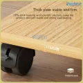 Desktop Computer Host Bracket Pad Riser Base under Table CPU Frame Stand Movable Tray Rack with Wheels. 
