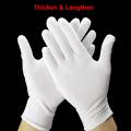 White Cotton Gloves Large for Moisturizing Dry Hands 10 pair. 