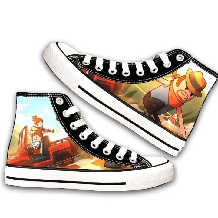 Sausage%20Party%20Surrounding%20the%20Game%20High-Top%20Canvas%20Shoes%20Male%20and%20Female%20Primary%20and%20Secondary%20School%20Students%20Eat%20Chicken%20Cute%20Graffiti%20Stylish%20Sneaker%20-%20Image%207