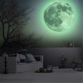 Aesthetic 3D Luminous Glow In The Dark Moon Wall Sticker Removable Decoration Fluorescent Sticker Home Kids Room Decals. 