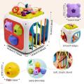 Baby Montessori Toy 2 Years Shape Sorter Toy Sensory Sorting Toys Motor Training Games Kids Educational Toys For Baby 1 2 Years.