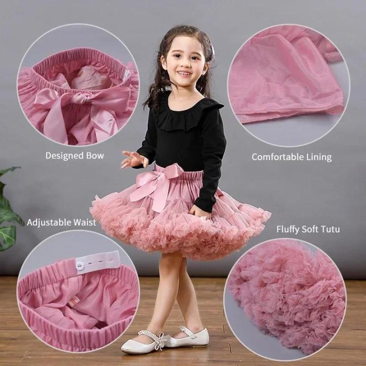 HOT%20Girls%20Tutu%20Skirts%20Solid%20Fluffy%20Tulle%20Princess%20Ball%20Gown%20Pettiskirt%20Kids%20Ballet%20Party%20Performance%20Dress%20for%20Children%20PP001%20Shapewear%20-%20Image%205
