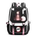 Novelty Anime Demon Slayer Nezuko Canvas Backpacks Teenage Girls Large School Bag Children Casual Bookbags Fashion Women Bagpack.