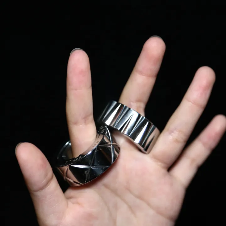 Metal Rachet Wheel Fidget Ring Push Slider Adults EDC Fidget Slider Magnetic Fidget Toys ADHD Autism Stress Relief Spinner Toys