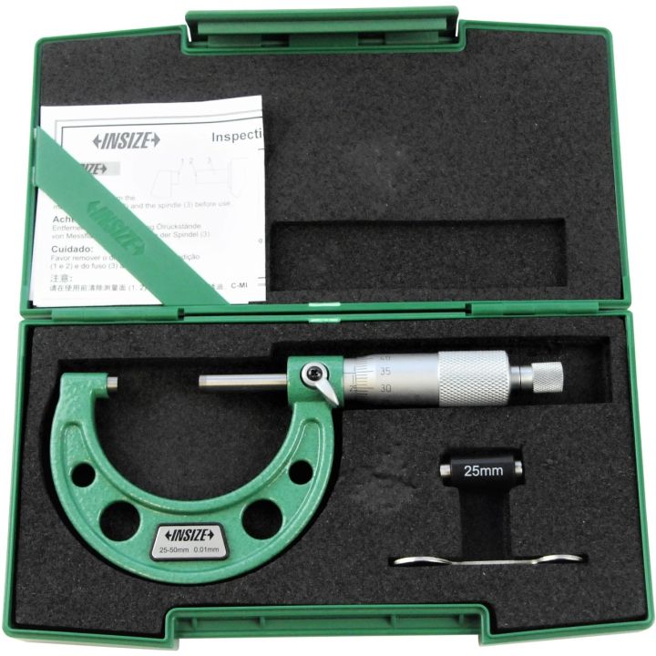 Outside Micrometer, 25-50 mm, Graduation 0.01 mm INSIZE Brand NO-1 in bangladeh Same as picture