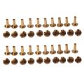 10x Arc Solid Brass Button Stud Screw Nail Leather Rivet Belt 12mm.
