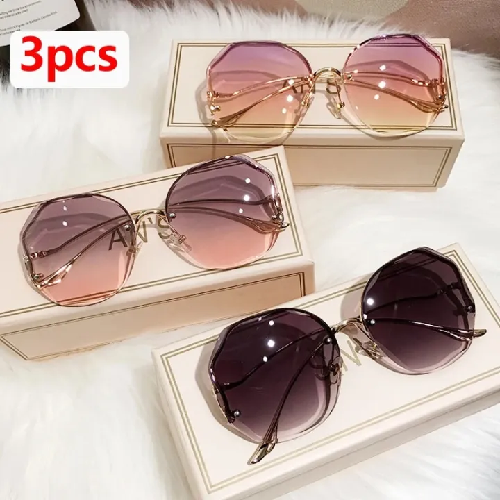 3pcs/set%20Rimless%20Sunglasses%20Women%20Metal%20Female%20Vintage%20Ladies%20Stylish%20Design%20Oversized%20Square%20Sun%20Glasses%20UV400%20-%20Image%206