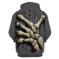 HDDHDHH Brand Printing 3D Skull Print Men Non Plush Pullover Sweatshirts Suits Fashion Gothic Men's Tracksuit Oversized Hoodie.
