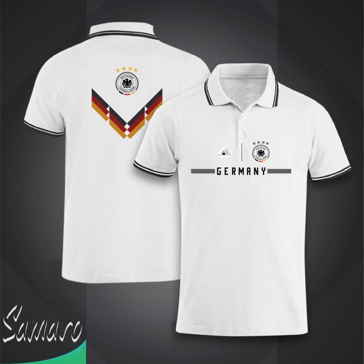 Germany Short Sleeve Collar Polo Football Jersey For Men - Half Sleeve Collar Polo Rebon t shirt - Germany Jersey