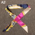 Parsimonious 1-20# New Fashion 40 Colors Design Swathe Bag Handle Popular Small Silk Scarf Hands Neck Ribbon. 