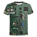 Circuit Board 3D Printed T Shirt Men Women Summer Casual Electronic CShort Sleeve Harajuku Streetwear Oversized T-shirt.