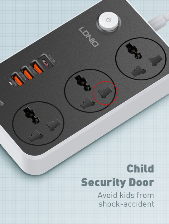 LDNIO%20Extension%20Socket,%203%20AC%20Sockets,%20Fast%20Charging%203%20USB%201Type-C%20Ports,%206.6Ft(2M)%20Extension%20Cord-EU%20Plug%20-%20Image%208
