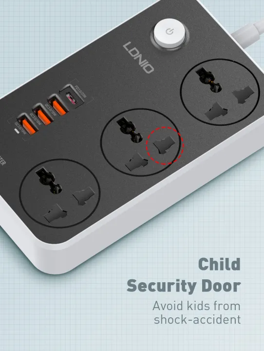 LDNIO%20Extension%20Socket,%203%20AC%20Sockets,%20Fast%20Charging%203%20USB%201Type-C%20Ports,%206.6Ft(2M)%20Extension%20Cord-EU%20Plug%20-%20Image%208