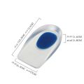 【NEW】 New 2Pcs Soft Silicone Gel Insoles For Heel Spurs Pain Relief Foot Cushion Foot Massager Care Heel Cups Shoe Pads Increase Tools. 
