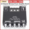 ZK-MT21 Amplifier Digital Power Amplifier Board 2x50W+100W 2.1 Channel Subwoofer AUX 12V 24V Audio Stereo ZK MT21  Bluetooth 5.0 Bass Amplifier. 