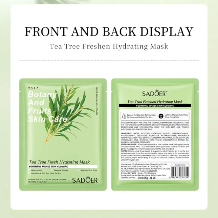 %E3%80%BD%EF%B8%8F%20SADOER%20Botany%20And%20Fruits%20Facial%20Mask%20Tea%20Tree%20Freshen%20Hydrating%20Sheet%20Mask%20-%201Pcs%20-%20Image%202