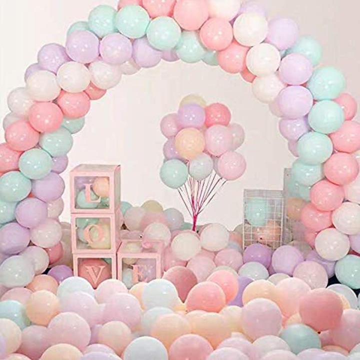 Pastel Balloon - 100 Pcs 10 inches Assorted Pastel Balloons for Birthday Baby Shower Party Decorations