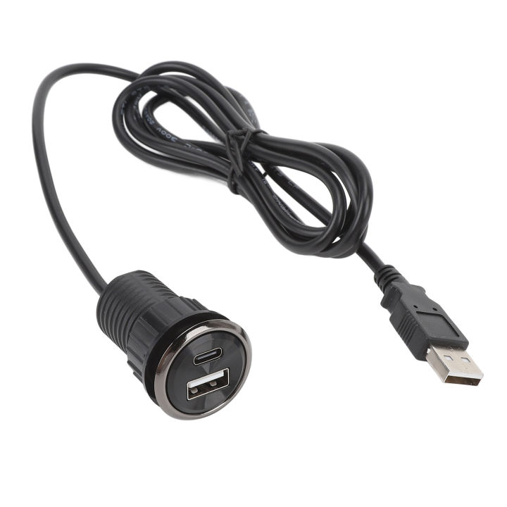 Furniture%20Flush%20Mount%20Outlet%20Compact%20Desktop%20Power%20Grommet%205V%202A%20Round%20with%20USB%20and%20Type%20C%20Ports%20for%20Office%20Conference%20Table%20-%20Image%203