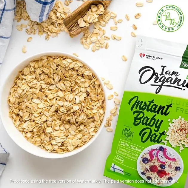 NHF Gluten-Free Organic Instant Baby Oat-500g