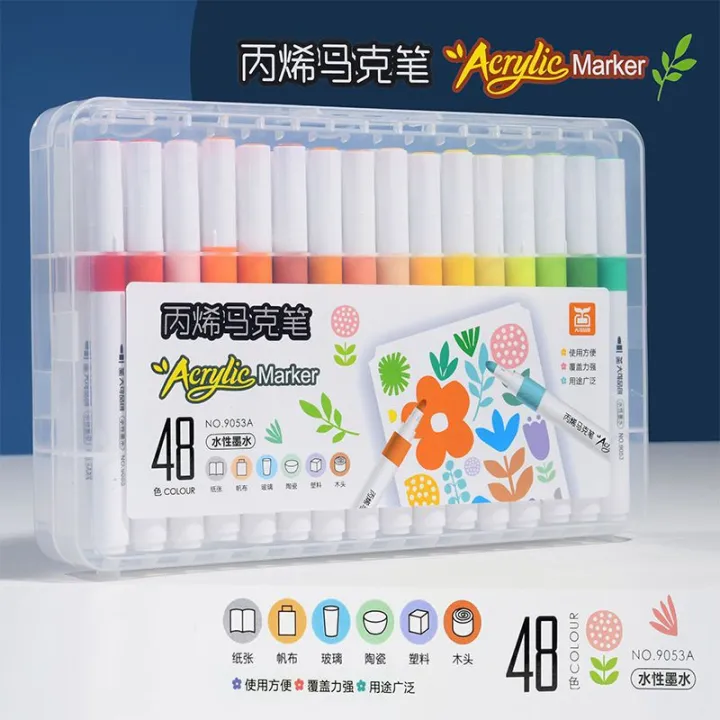 Marker%20Pen%20Propylene%20Student%20Art%204860%20Colored%20Opaque%20Paper%20diy%20Not%20Smudge%20Drawing%20Crayons%20One%20Piece%20-%20Image%206