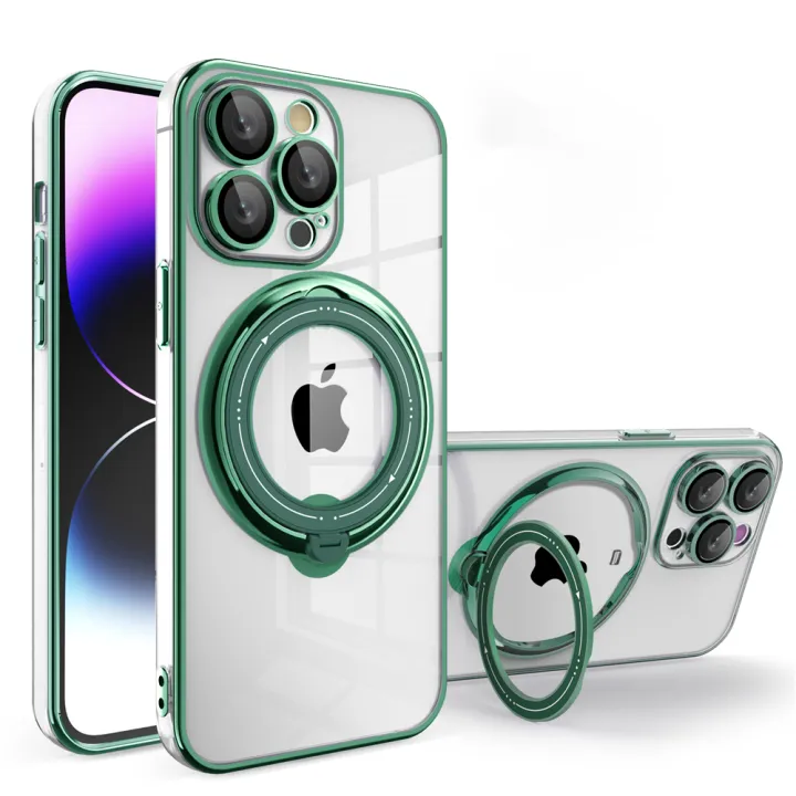 Plating%20Ring%20Magnetic%20Transparent%20Phone%20Case%20For%20iPhone%2015%2014%20Pro%20Max%2013%2012%2011%20XR%20XS%20X%207%208%20Plus%20Magsafe%20Wireless%20Charging%20Cover%20-%20Image%204
