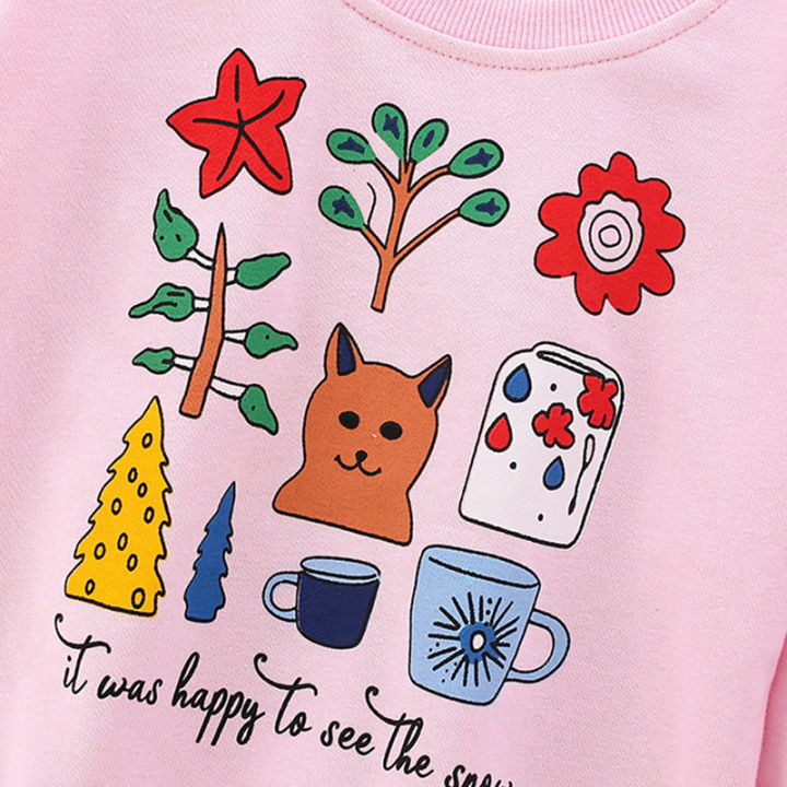 Malwee%20Girls'%20Sweatshirt%20Autumn%20Clothes%20New%20European%20and%20American%20Small%20and%20Medium-sized%20Kids%20Printed%20Pullover%20Kids%20Tops%20-%20Image%203