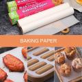 Non-Stick Greaseproof Baking Paper – Silicone Oil Food Wrapping Parchment Sheets. 
