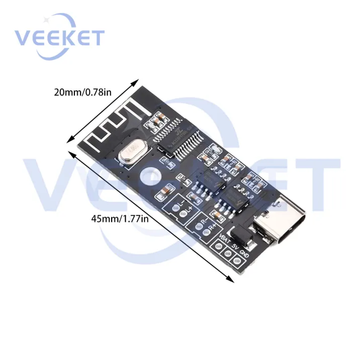 5v%205w%20Wireless%20Bt5.1%20Audio%20Module%20Type-C%20Port%20Stereo%20Sound%20Amplifier%20Board%20For%20Audio%20Diy%20Modifications%20Mh-Mx38%20-%20Image%202